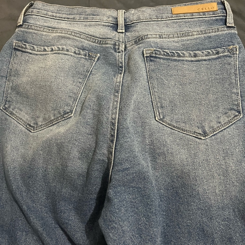 Cello Women's Light Blue Straight Leg Jeans